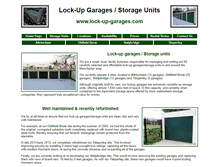 Tablet Screenshot of lock-up-garages.com